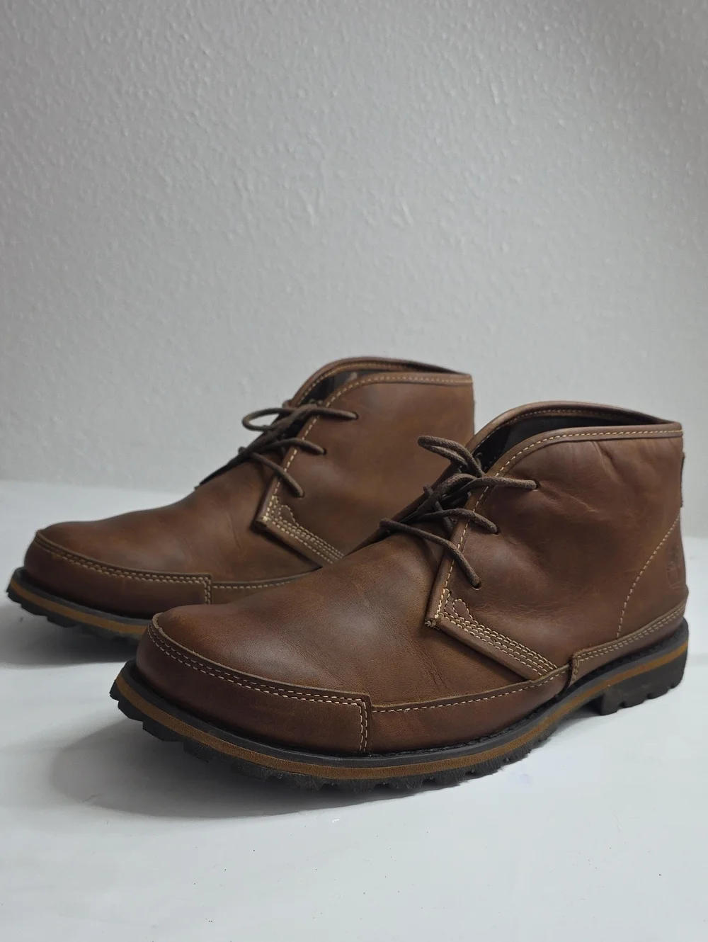 TIMBERLAND EARTHKEEPERS BARENTSBURG MOC TOE CHUKKA LEATHER BOOTS MENS 10 VGUC